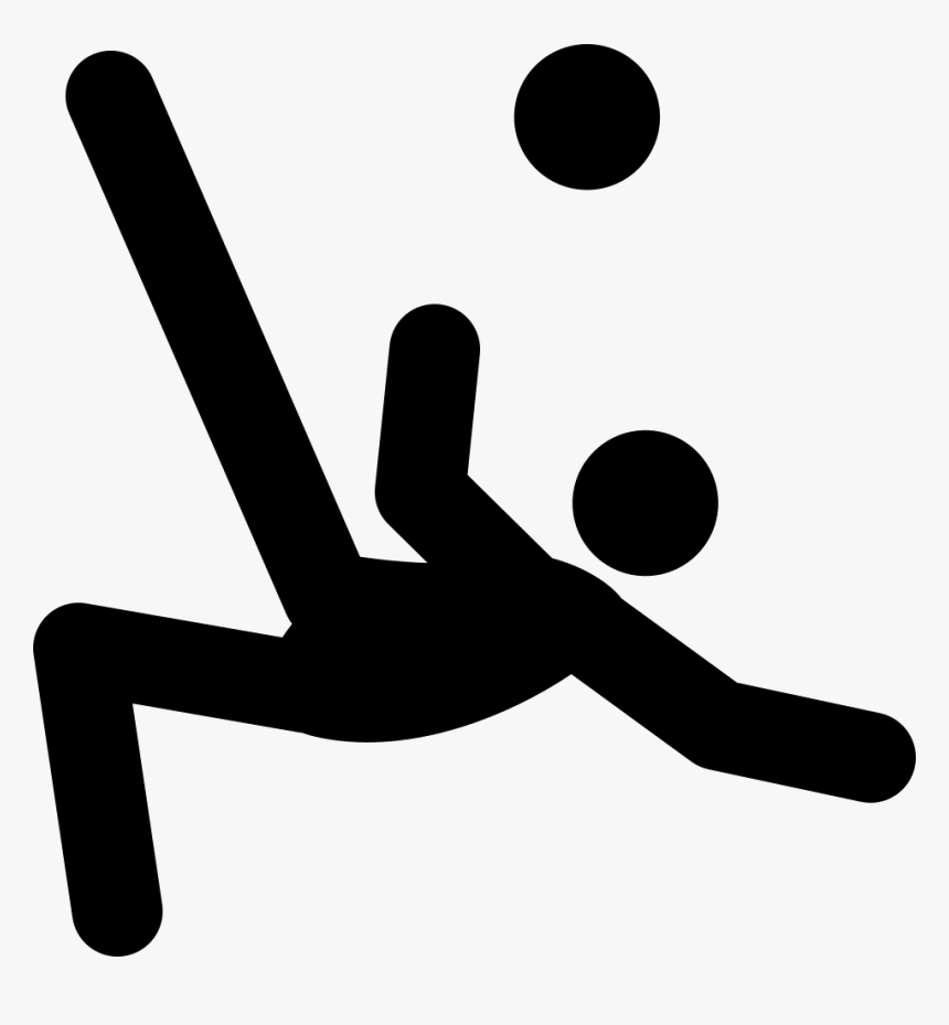 Football Player Kicking Ball Upward Comments - Kicking Ball Icon, HD Png Download, Free Download