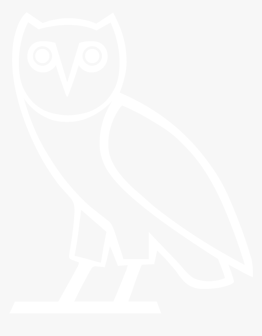 Transparent Ovo Owl Png - Ovo Drake Black And White, Png Download, Free Download