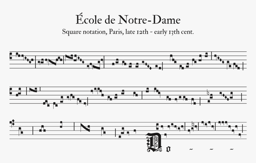 Medieval Music Square Notation, HD Png Download, Free Download