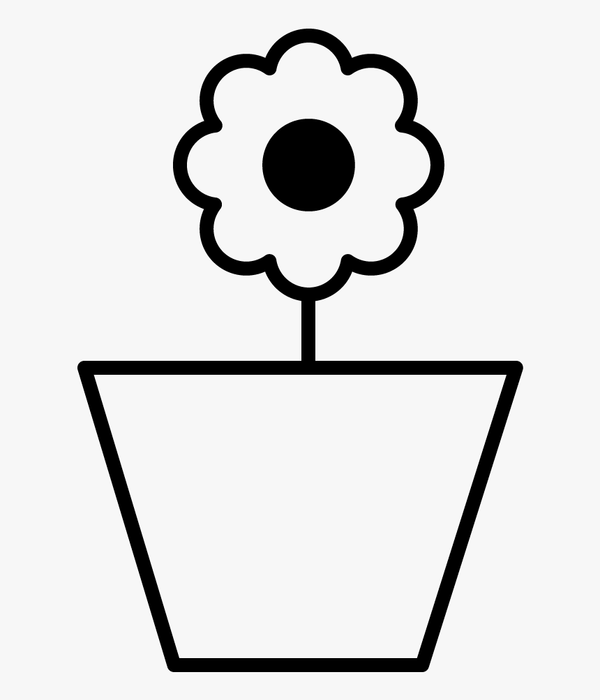 Flowers - Vaso De Flor Para Colorir, HD Png Download, Free Download