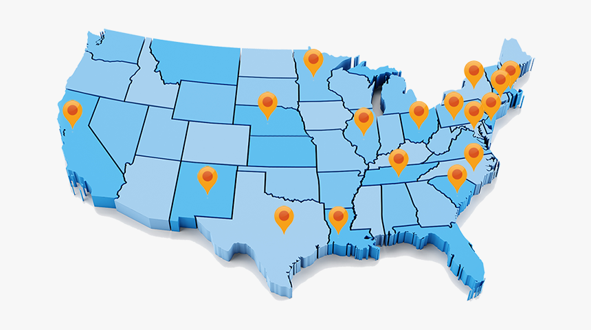 Pef Services Client Locations Map - Cicadas In Tennessee 2011, HD Png Download, Free Download