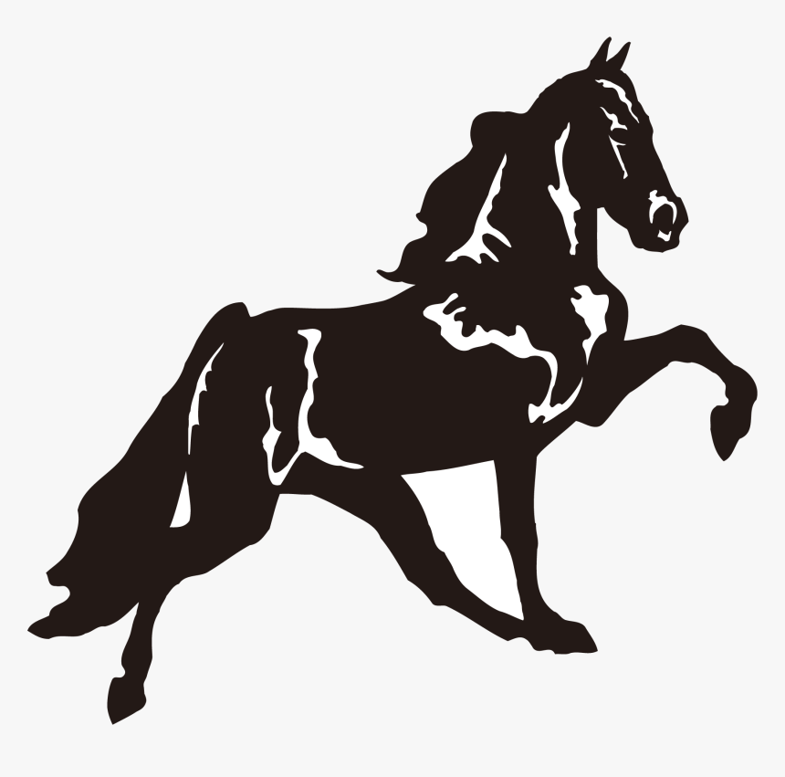 Caballo Png Blanco Y Negro, Transparent Png, Free Download