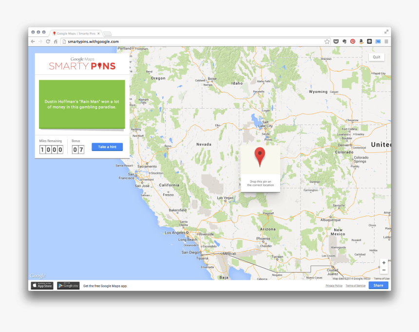 Virtual Map With Pins - Map, HD Png Download, Free Download