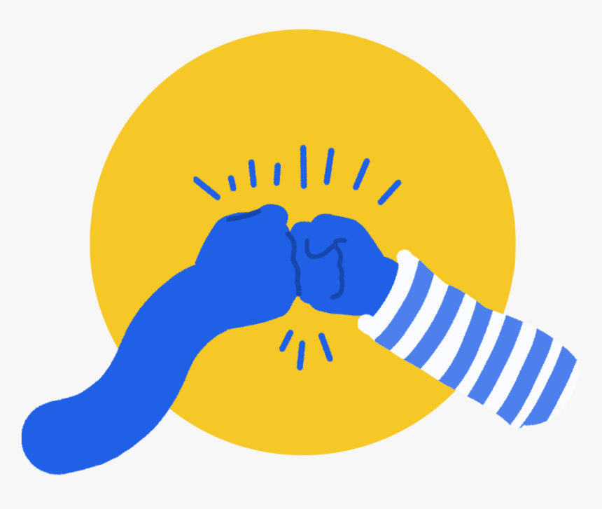 Fist-bump - Illustration - Fist Bump Illustration, HD Png Download, Free Download