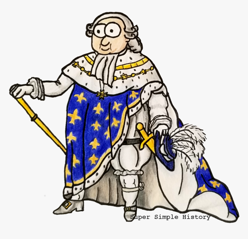 King Louis In Royal Vestments - King Louis Xvi Cartoon, HD Png Download, Free Download