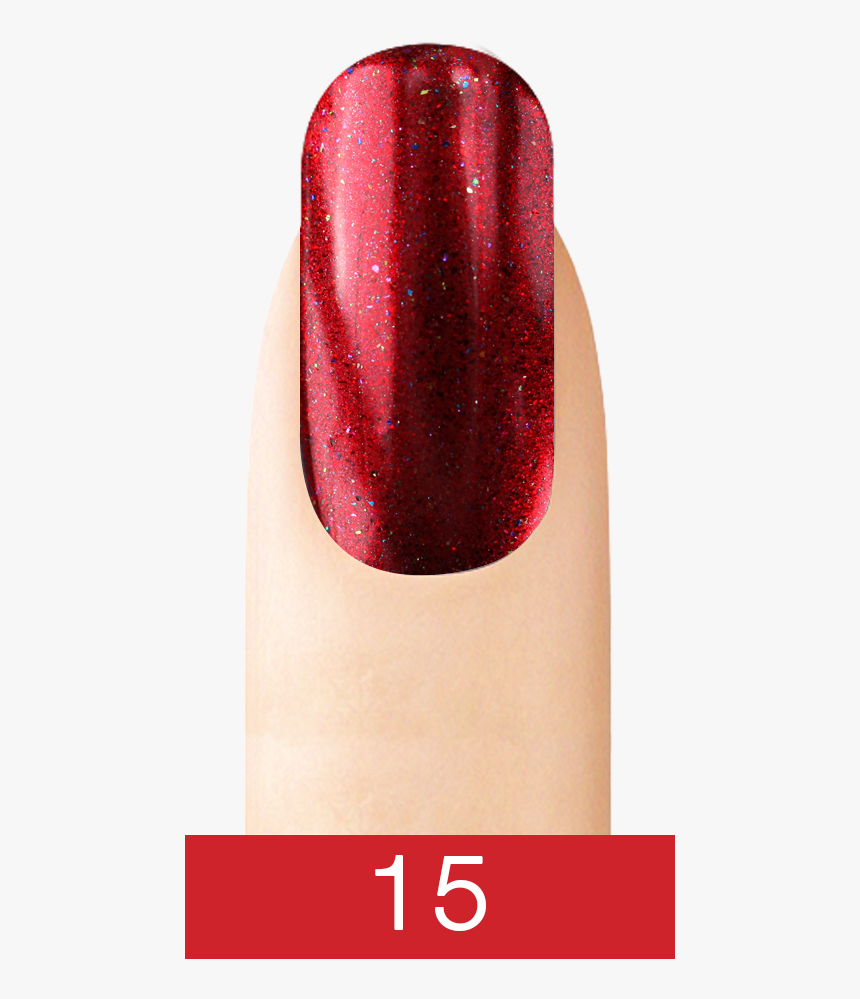 Chrome Nail Art Effect 15 Dark Red - Nail Polish, HD Png Download, Free Download