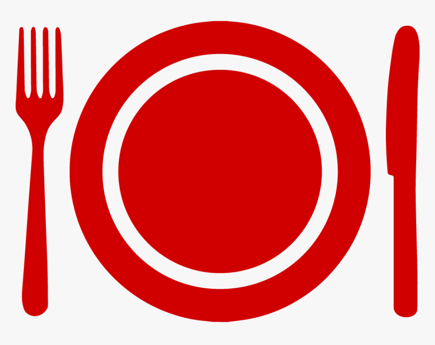 Dinner Plate - Food Png Icon Red, Transparent Png, Free Download