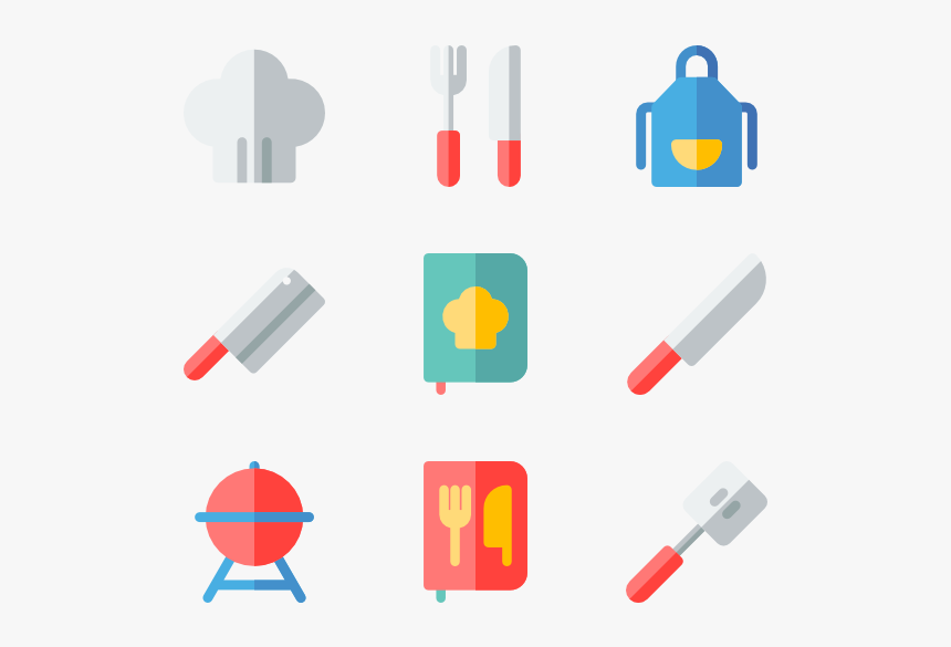 Picture Free Kitchen Icons Free - Flat Kitchen Icons Png, Transparent Png, Free Download