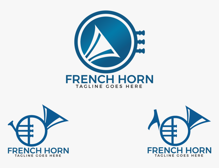 French Horn Logo Set - Circle, HD Png Download, Free Download