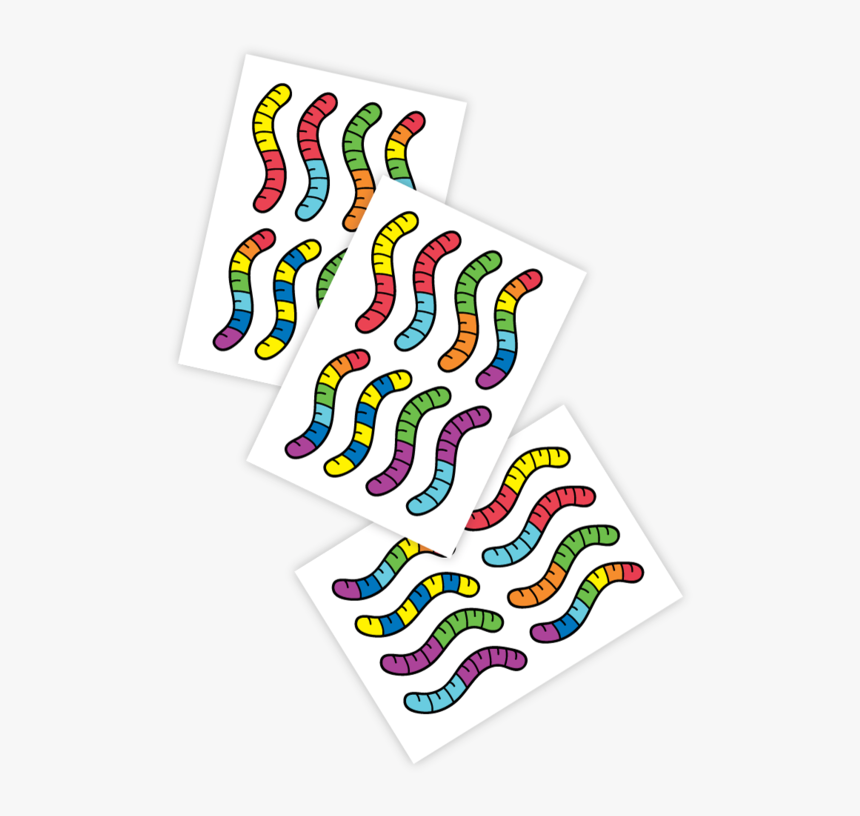 Temporary Tattoos Gummy Worms Clipart , Png Download, Transparent Png, Free Download