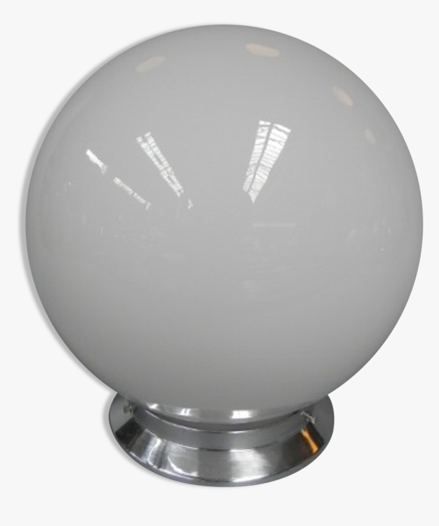 Art Deco Ceiling Light White Glass Ball - Sphere, HD Png Download, Free Download