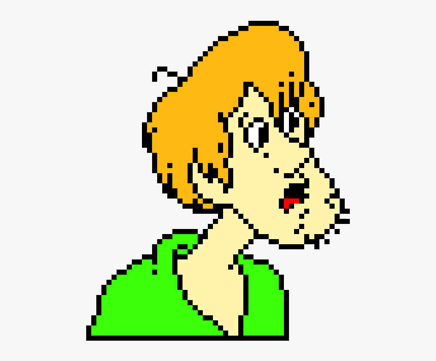 Minecraft Shaggy Pixel Art, HD Png Download, Free Download