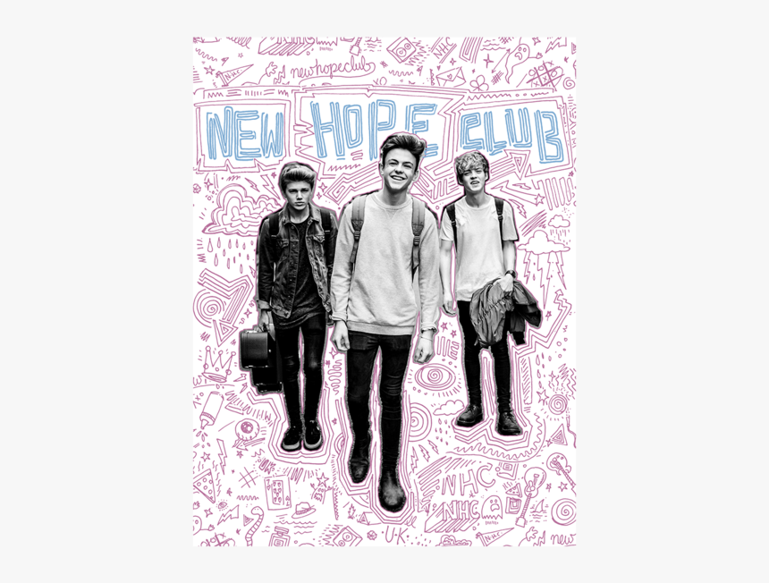 Doodle Dudes Poster - New Hope Club Poster, HD Png Download, Free Download