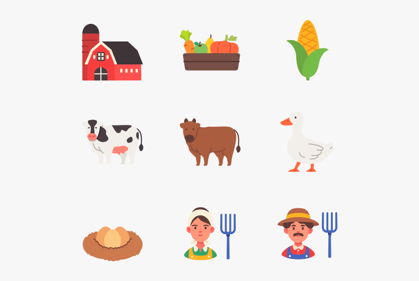 Farming - Cow Flat Icon, HD Png Download, Free Download