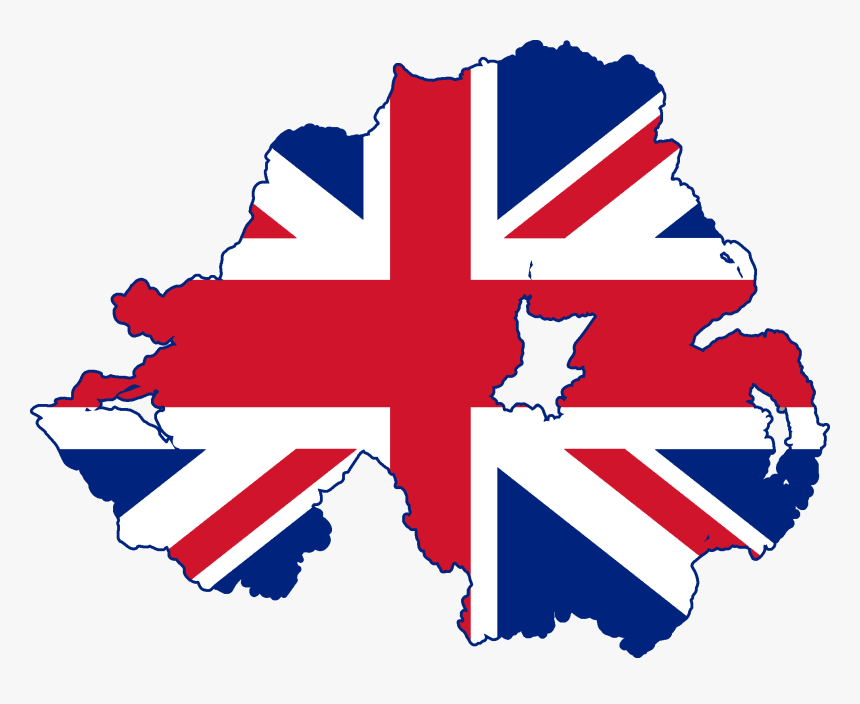Flag Map Of Northern Ireland - Northern Ireland Union Jack, HD Png Download, Free Download