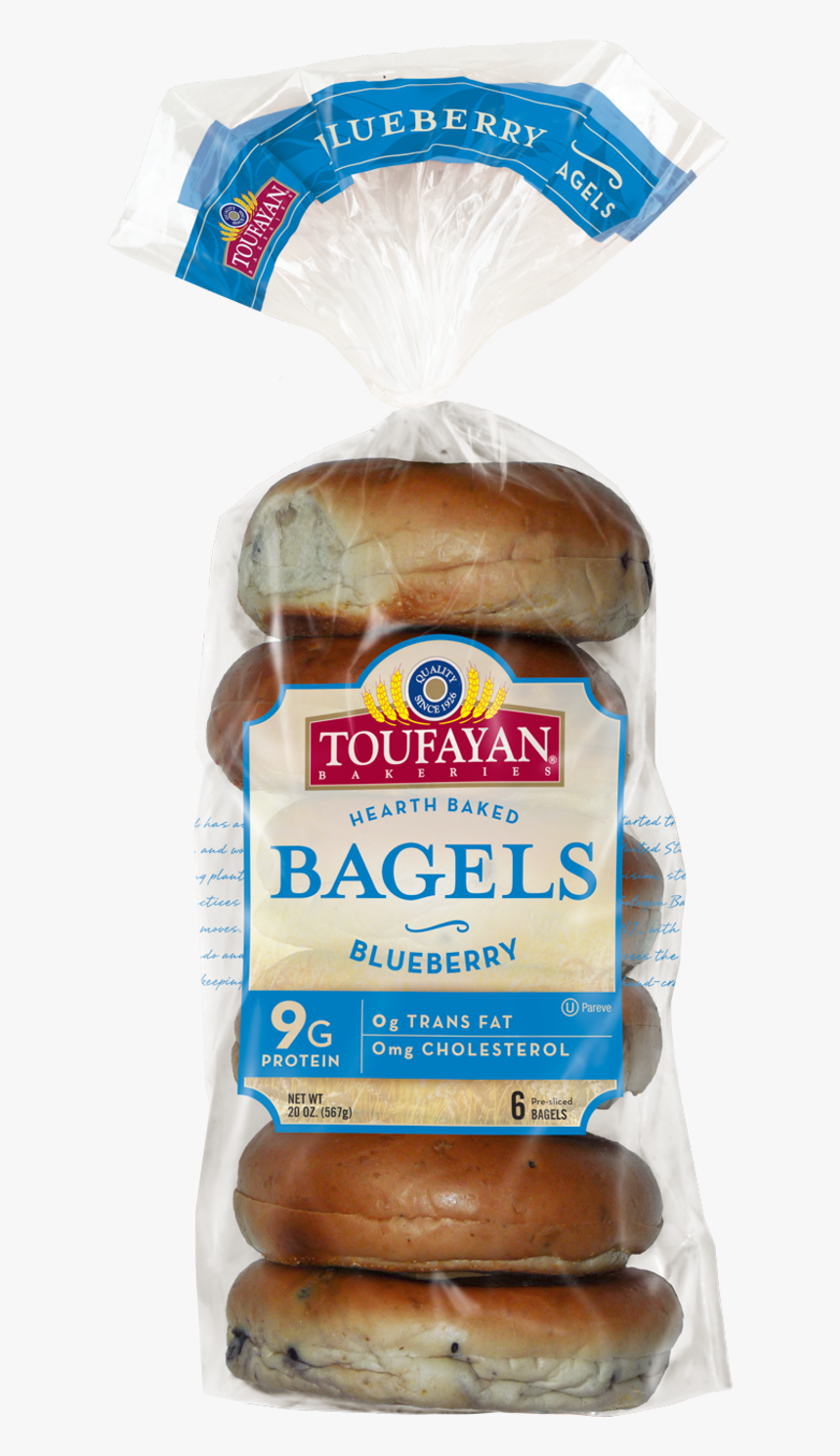 Bagel Blueberry Toufayan - Toufayan Whole Wheat Bagel, HD Png Download, Free Download