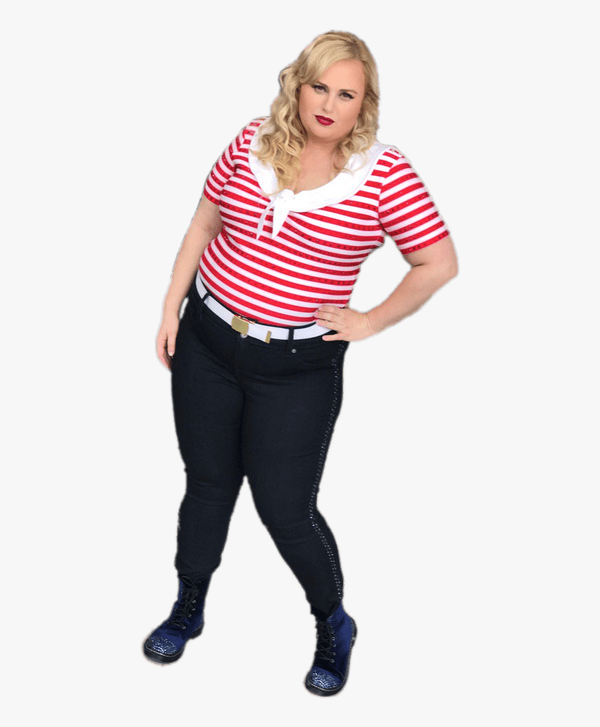 Rebel Wilson Striped Shirt - Rebel Wilson No Background, HD Png Download, Free Download