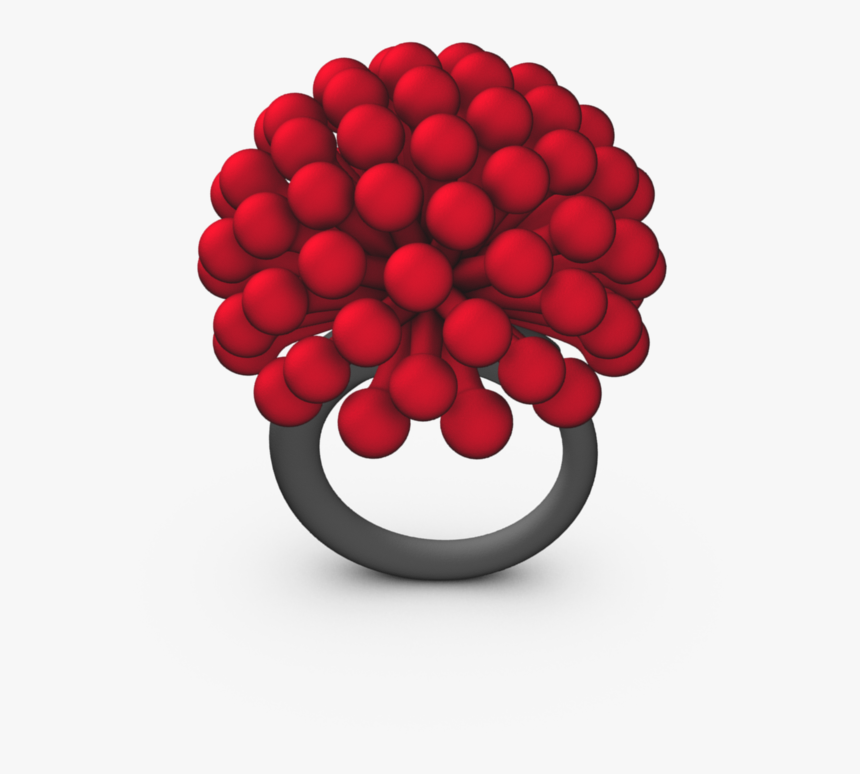 Red 3d Printed Ring - Circle, HD Png Download, Free Download