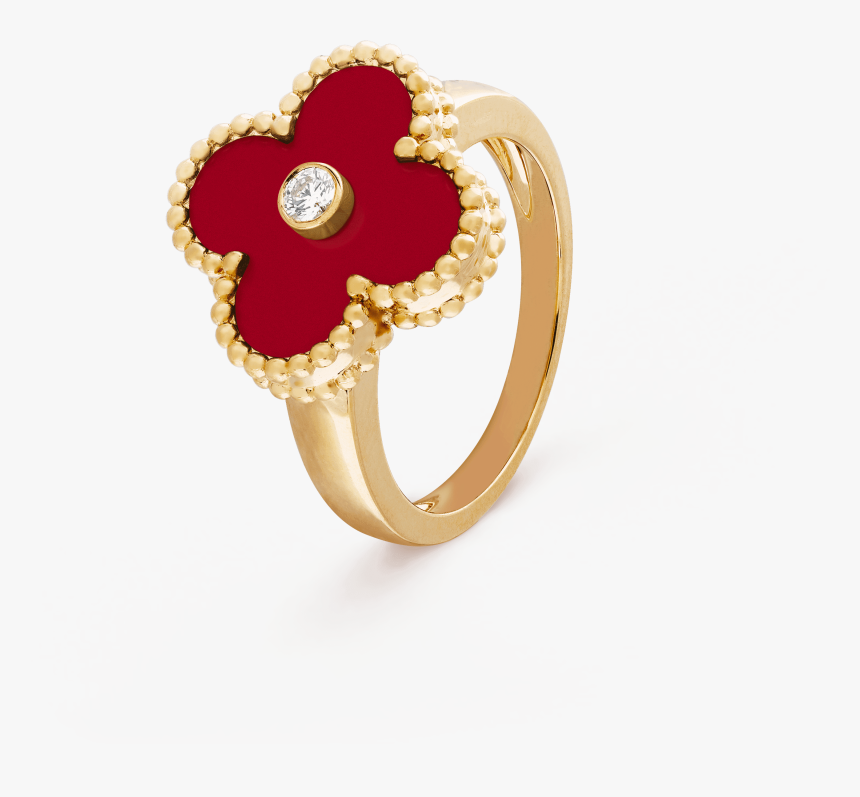 Vintage Alhambra Ring, - Alhambra Van Cleef Ring, HD Png Download, Free Download