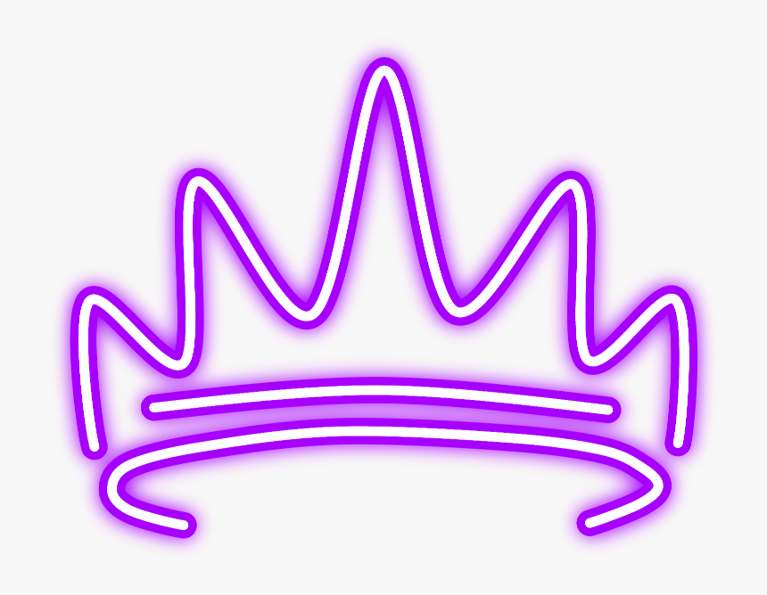 Glowing Neon Crown Png, Transparent Png, Free Download