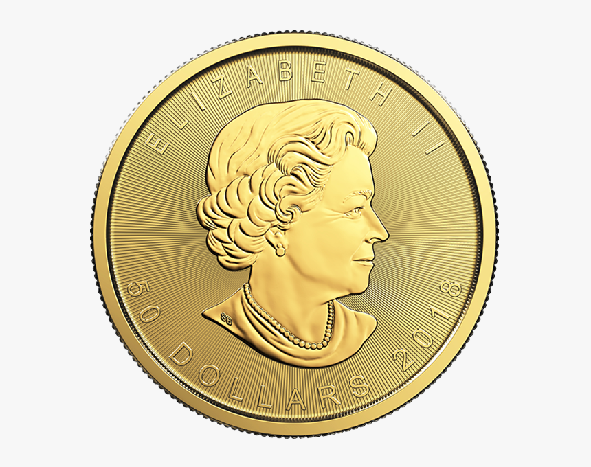 Picture Of 2018 1 Oz Gold Canadian Maple Leaf - 2018 Gold Maple Leaf Coin, HD Png Download, Free Download