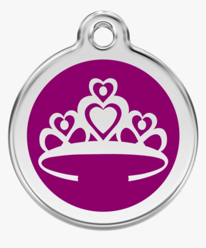 Purple Crown Pet Tag - Kutyabiléta Szív, HD Png Download, Free Download