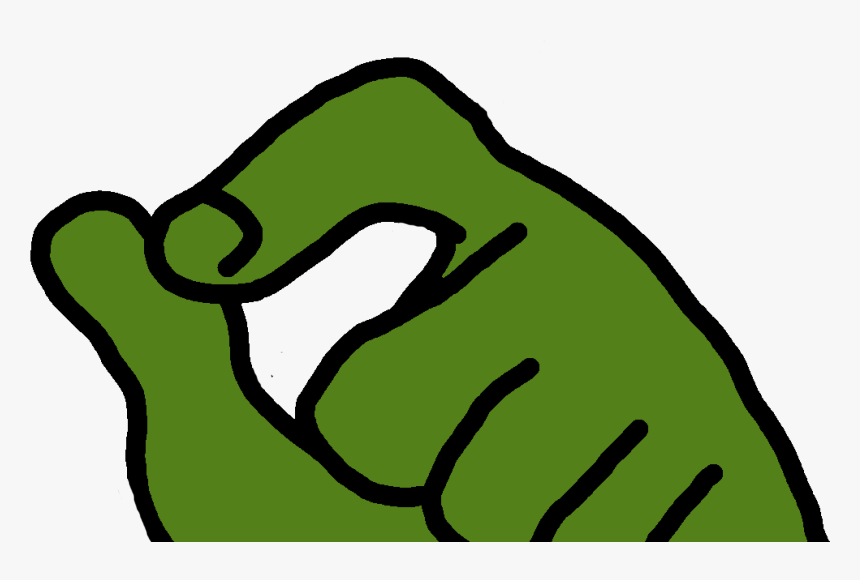 Pepe The Frog Meme 4chan /pol/ - Pepe Smug Hand Transparent, HD Png Download, Free Download