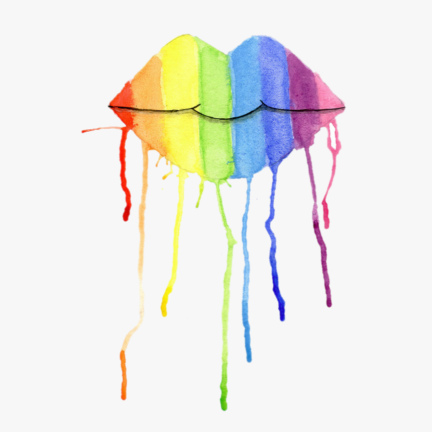 Rainbow Paint Drip Png, Transparent Png, Free Download