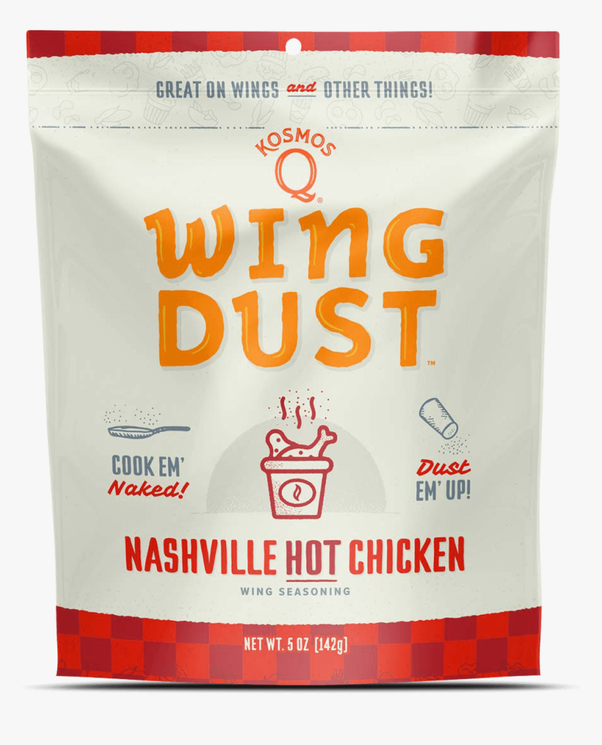 Nashville Hot Wing Dust Front View Kosmo"s Q - Buffalo Wing, HD Png Download, Free Download