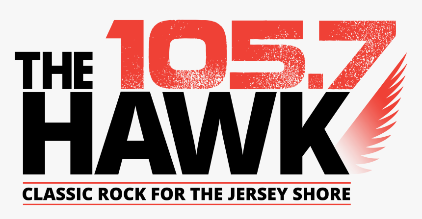 Free Beer And Hot Wings Live On The Jersey Shore With - 105.7 The Hawk Logo, HD Png Download, Free Download