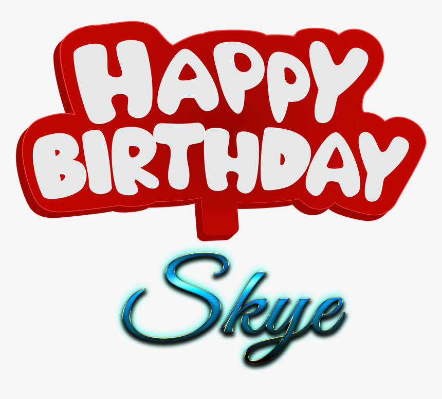 Skye Happy Birthday Name Logo, HD Png Download, Free Download