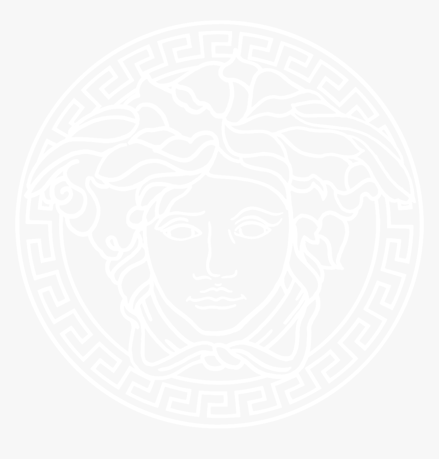 Versace White Logo Png, Transparent Png, Free Download