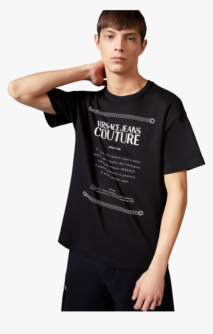 Versace Eb3gua7tf E30171 E899 T Shirt Nero"
 Class=, HD Png Download, Free Download