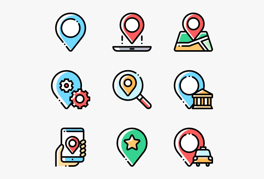 Pins Vector Location Icon - Location Pins Png Vector, Transparent Png, Free Download