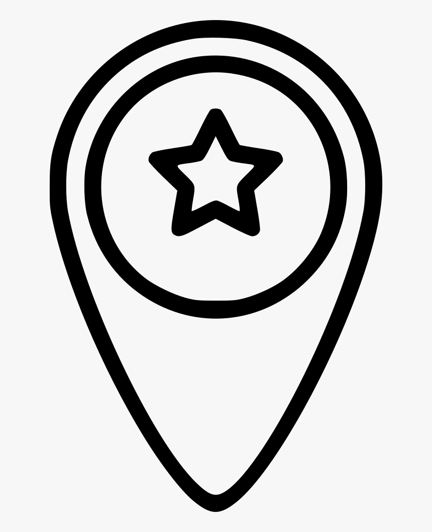 Pin Star Fav Favorite Mark Location Comments - Icon, HD Png Download, Free Download