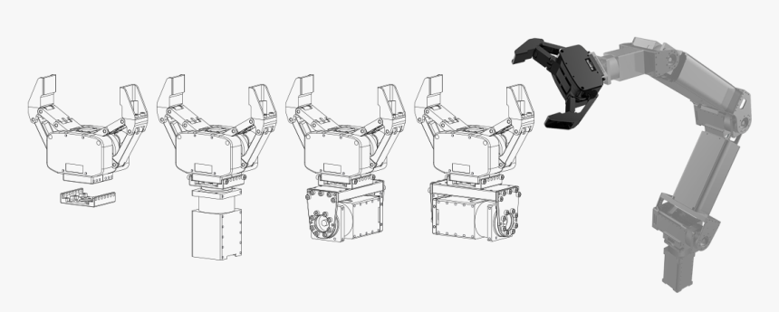 Robotic Gripper Hand Sketch, HD Png Download, Free Download