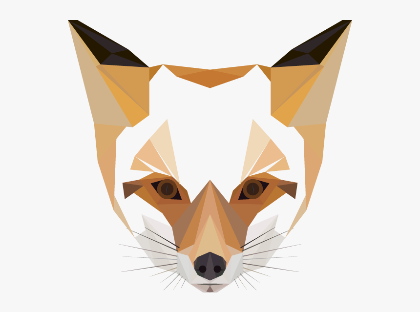#animal #animals #fox #head #geometric - Transparent Fox Head Art, HD Png Download, Free Download