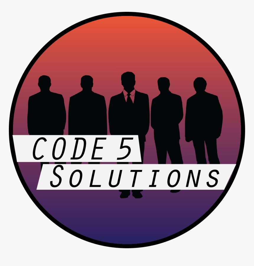 Code 5 Solutions 129 Kb - Managers Black And White, HD Png Download, Free Download