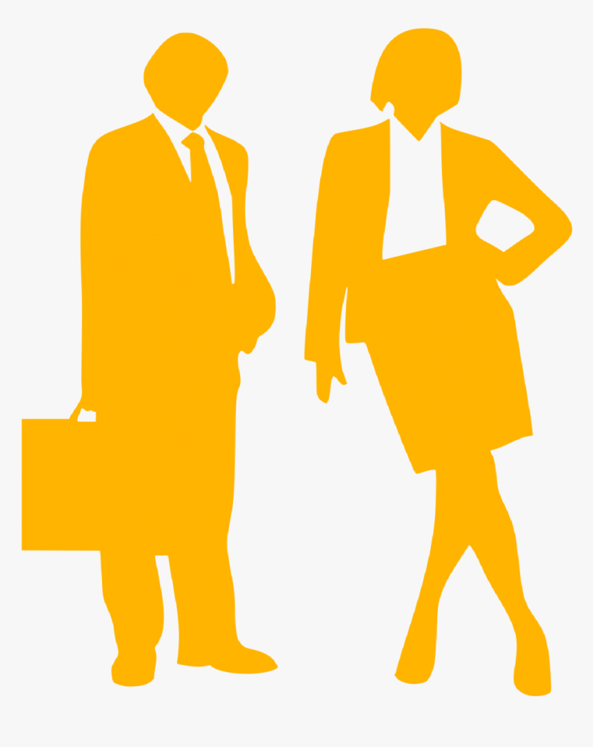 Businessman And Woman Silhouette , Png Download - Transparent Background Business People Png, Png Download, Free Download