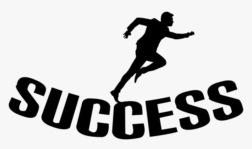 Silhouette, Success, Businessman, Isolated, Running - Running, HD Png Download, Free Download