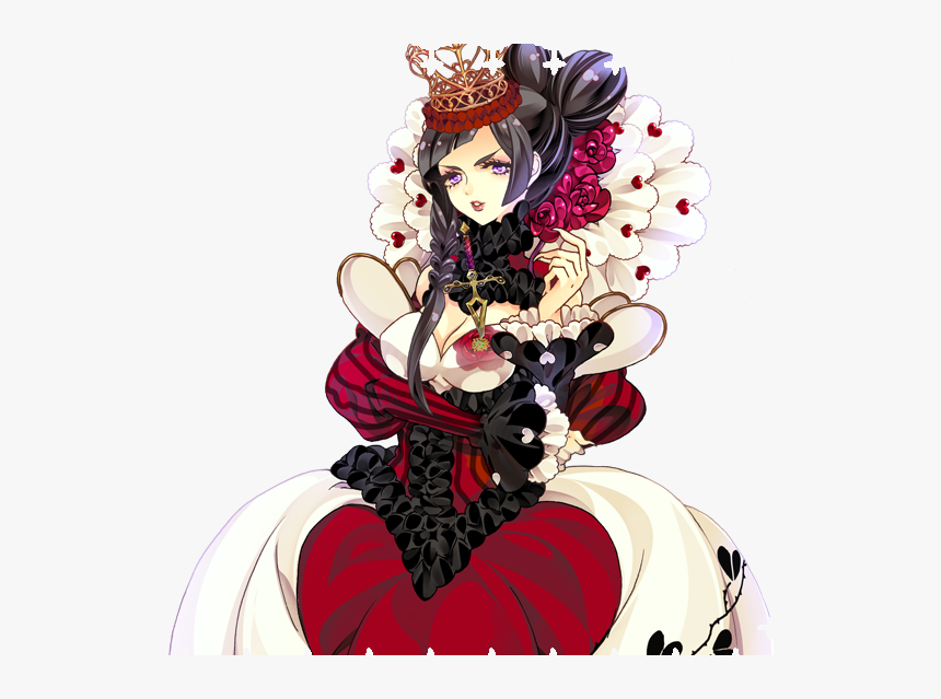 Alice In Wonderland Queen Of Hearts Anime, HD Png Download, Free Download