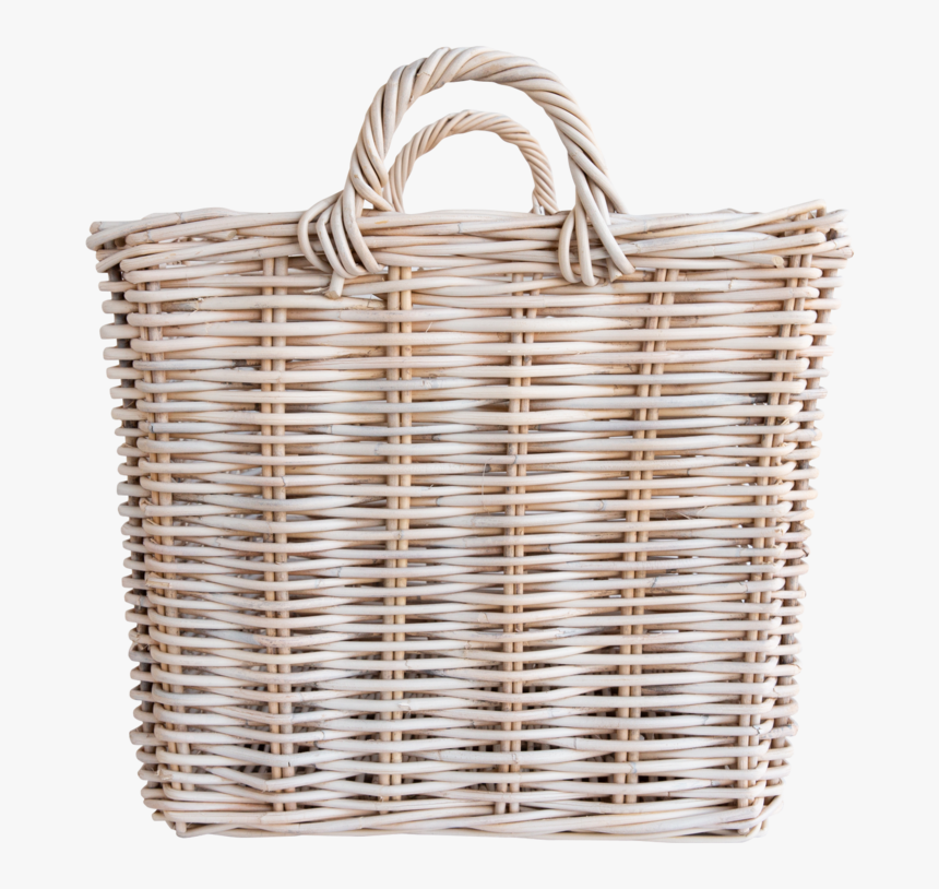 Square Rattan Basket- - Wicker, HD Png Download, Free Download