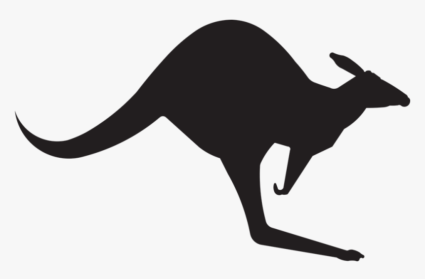 Australia Kangaroo Silhouette, HD Png Download, Free Download