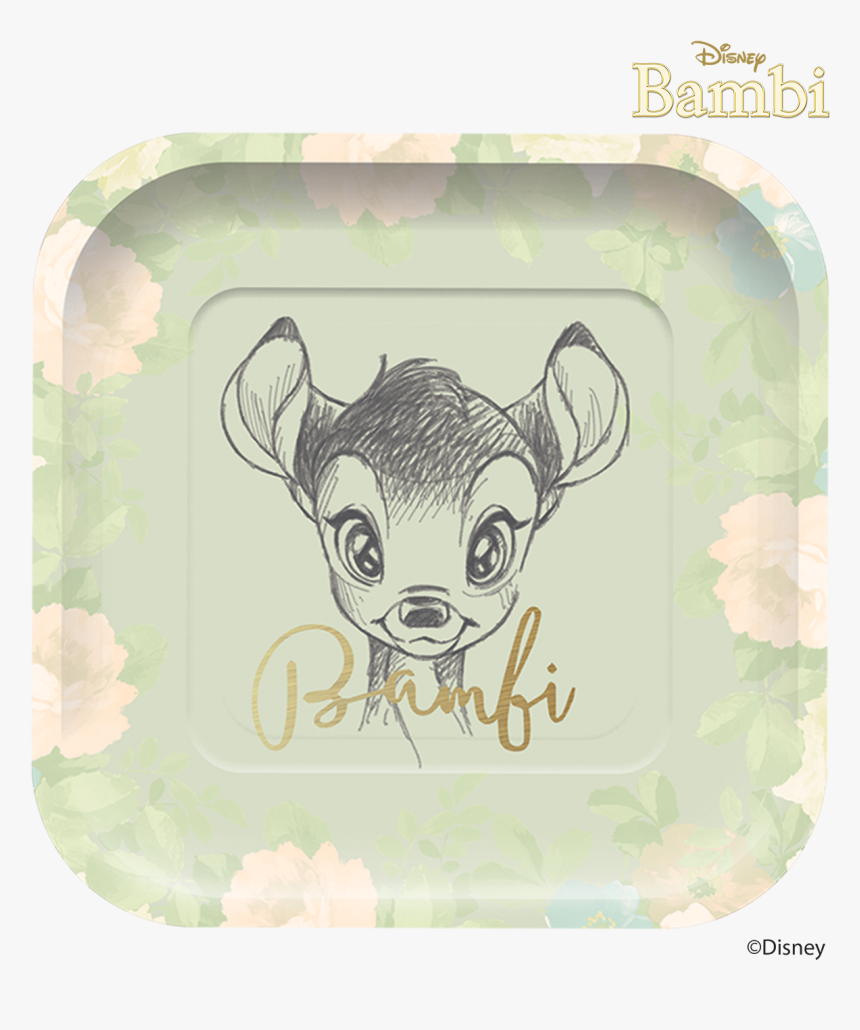 Disney Bambi Cutie Square Paper Plates - Bambi Plates, HD Png Download, Free Download