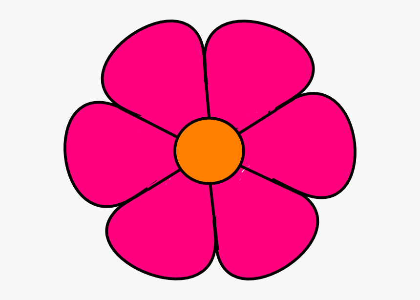 Transparent Cartoon Rose Png - Pink Flower Clip Art, Png Download, Free Download