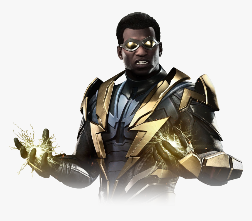 Transparent Static Shock Png - Black Lightning Injustice 2, Png Download, Free Download