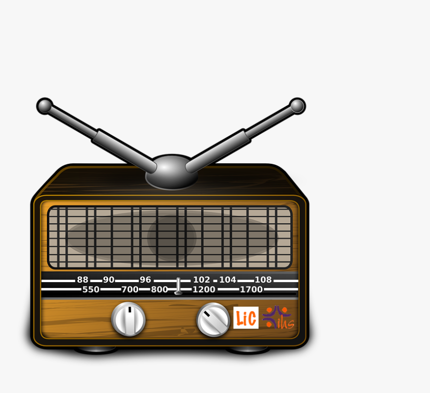 Transparent Radio Clipart - Old Fashioned Radio Clipart, HD Png Download, Free Download