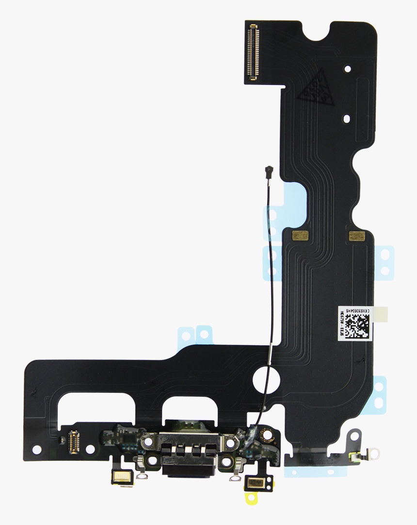 Iphone 7 Plus Black Lightning Connector Assembly - Iphone 7 Plus Microphone, HD Png Download, Free Download
