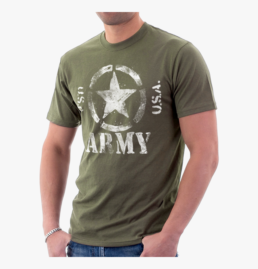Transparent Army Star Png Us Army T Shirt Png Download Kindpng - long sleeved t shirt roblox army t shirt transparent