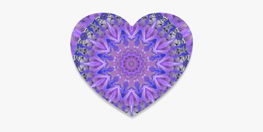 Abstract Plum Ice Crystal Palace Lattice Lace Heart - Heart, HD Png Download, Free Download